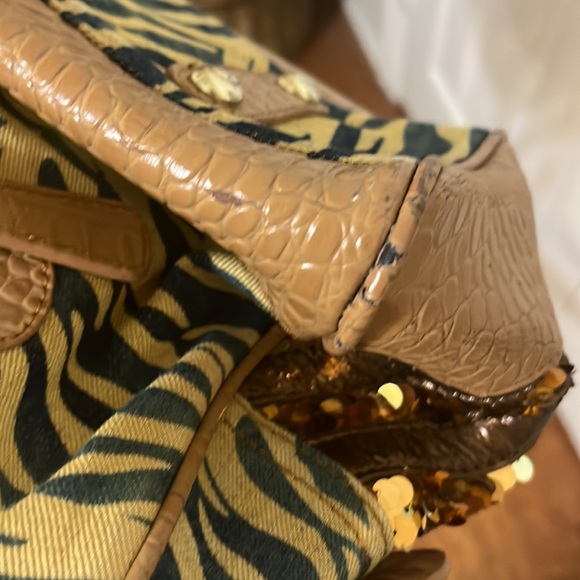 Vintage Sharif 1827 Bag/ Large Shoulder Bag with Several Materials & Patterns - Picture 10 of 12